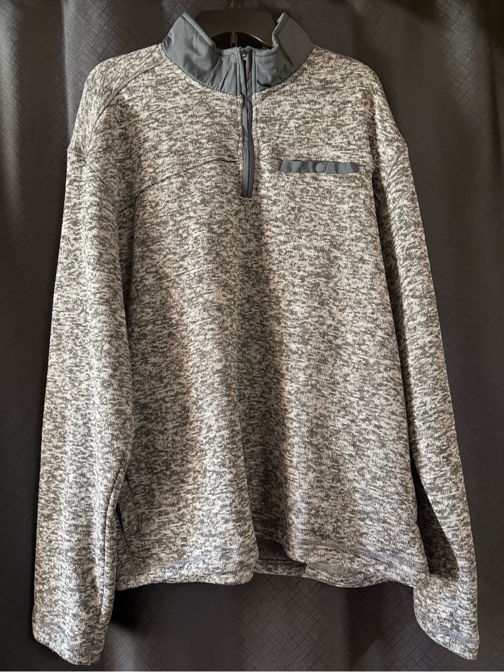 Eddie Bauer Gray Heather Half-Zip Pullover